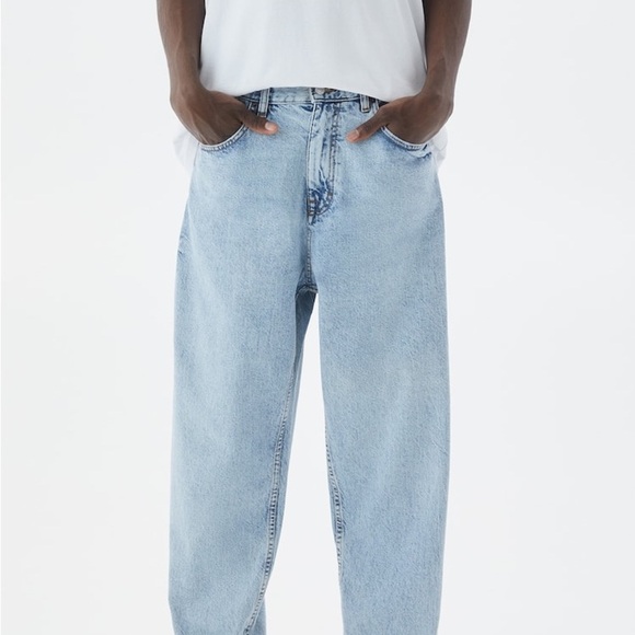 Pull & Bear Men’s 🔥Loose-Fit🔥 Light Wash Jeans - SZ 34/32 - Picture 10 of 15